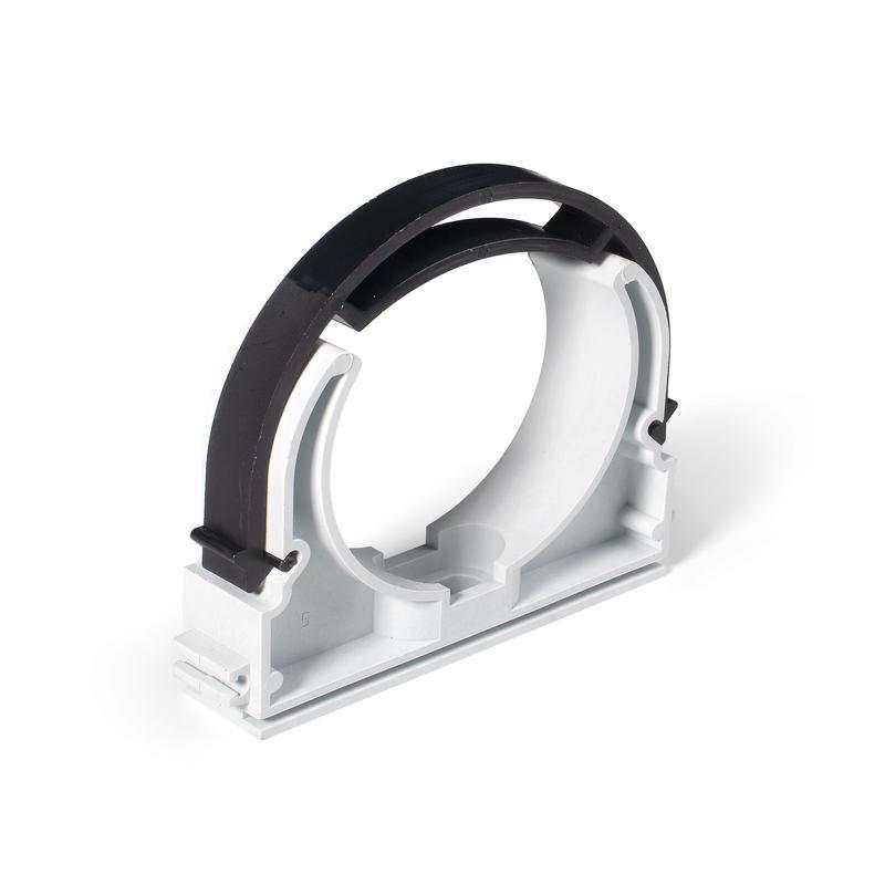 Крепеж-клипса с фиксатором для монтажа труб